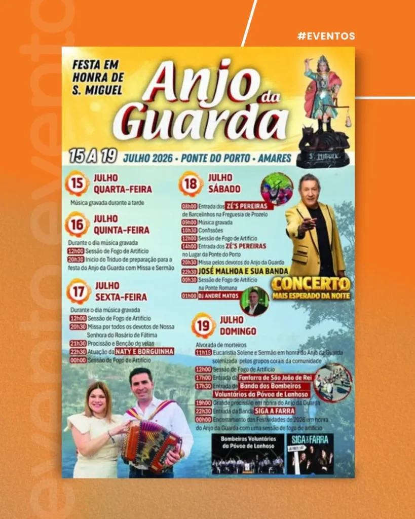 Festas de Ponte do Porto, Amares (Anjo da Guarda) 2026