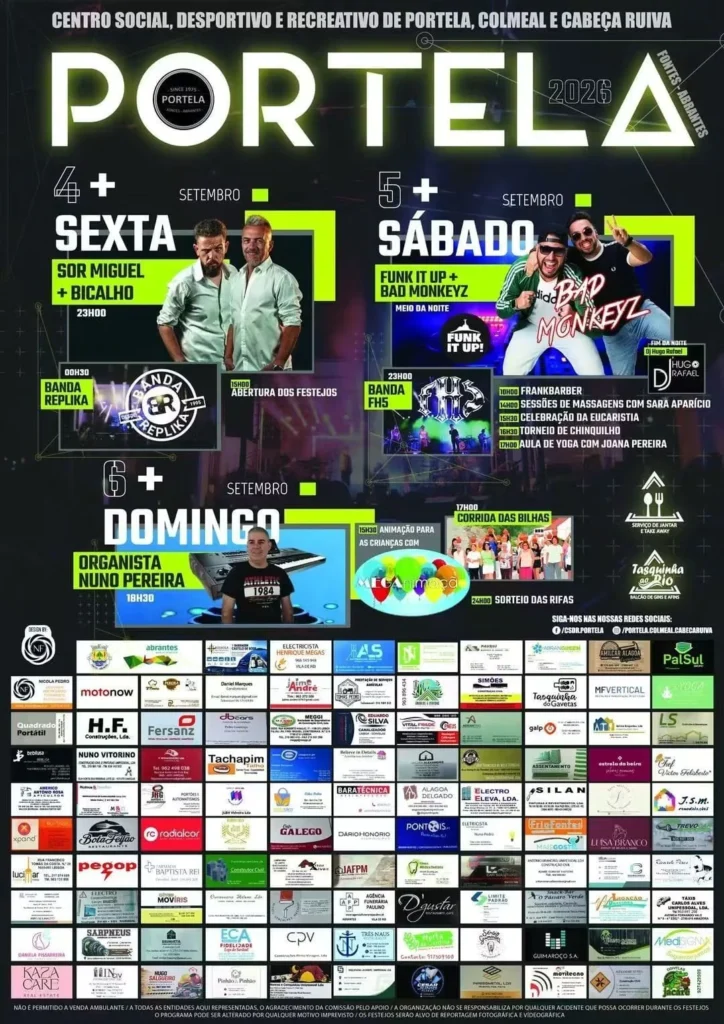 Festas de Portela, Abrantes 2026