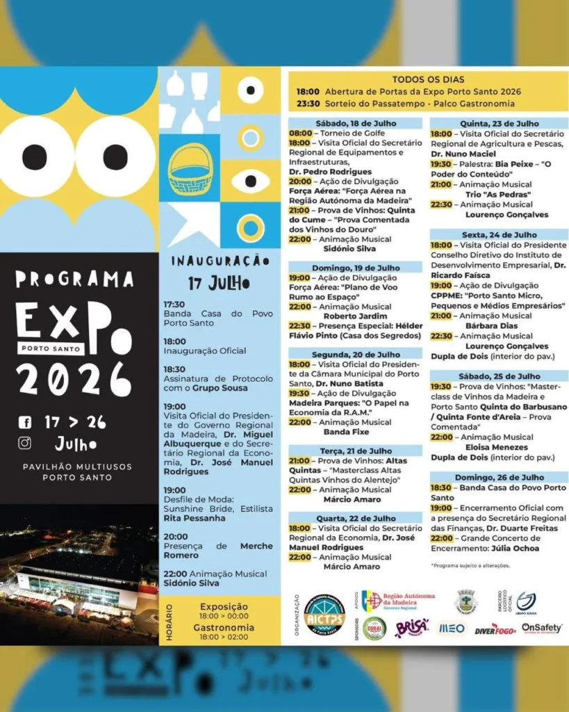 Festas de Porto Santo 2026