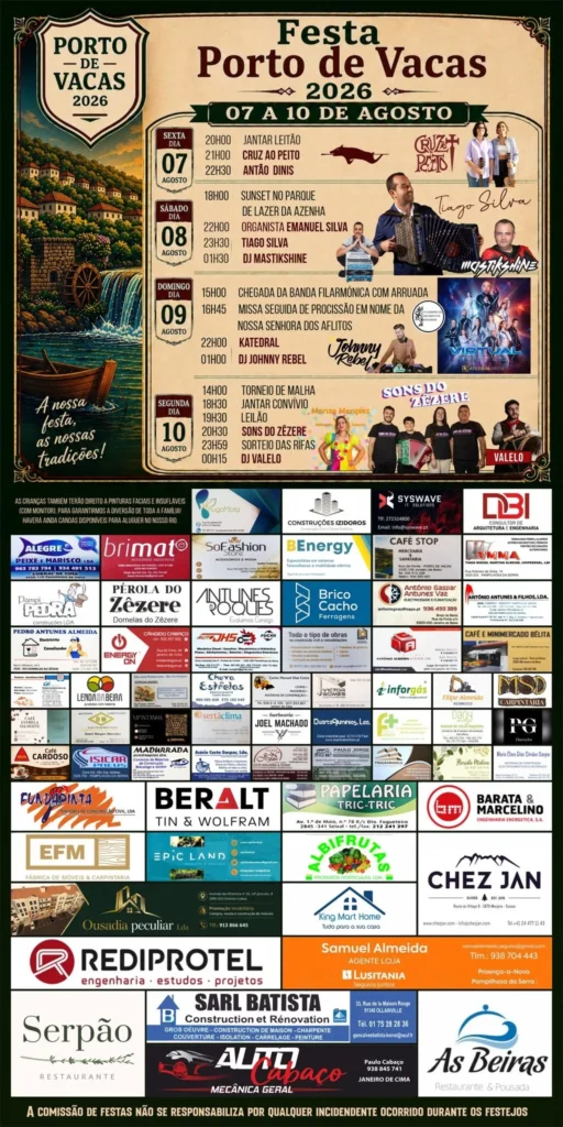 Festas de Porto de Vacas 2026