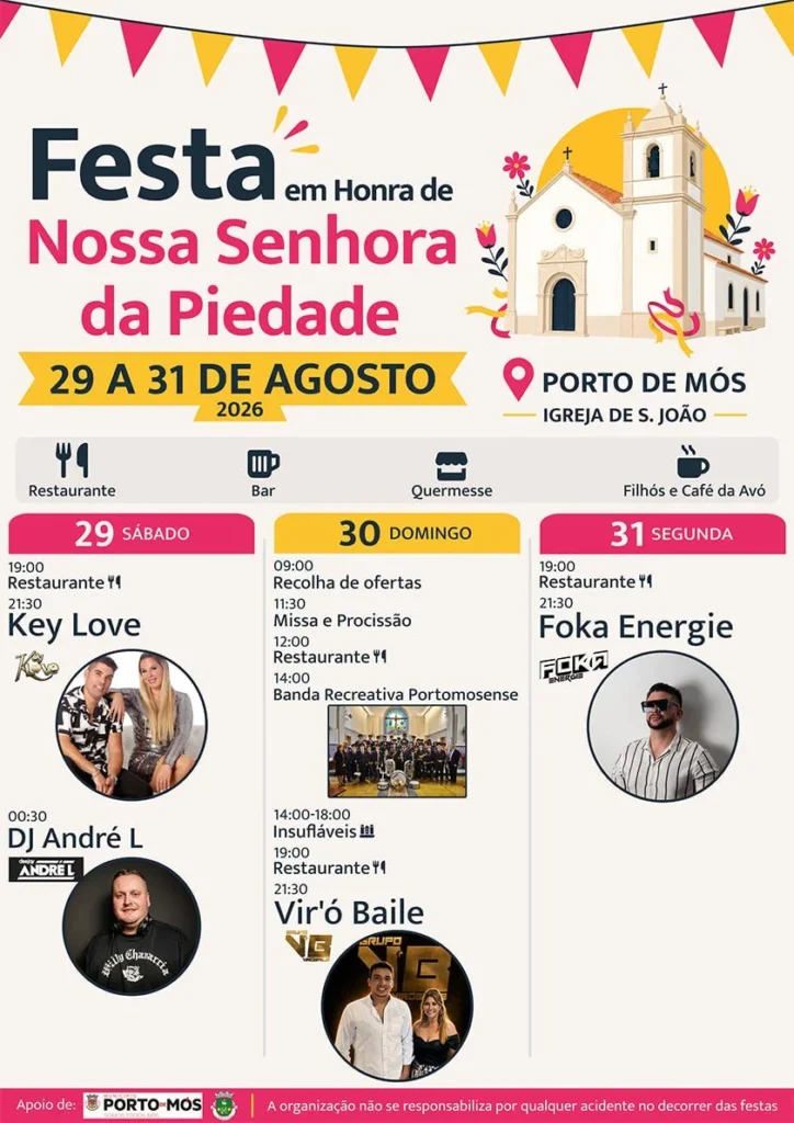 Festas de Porto de Mós (Senhora da Piedade) 2026