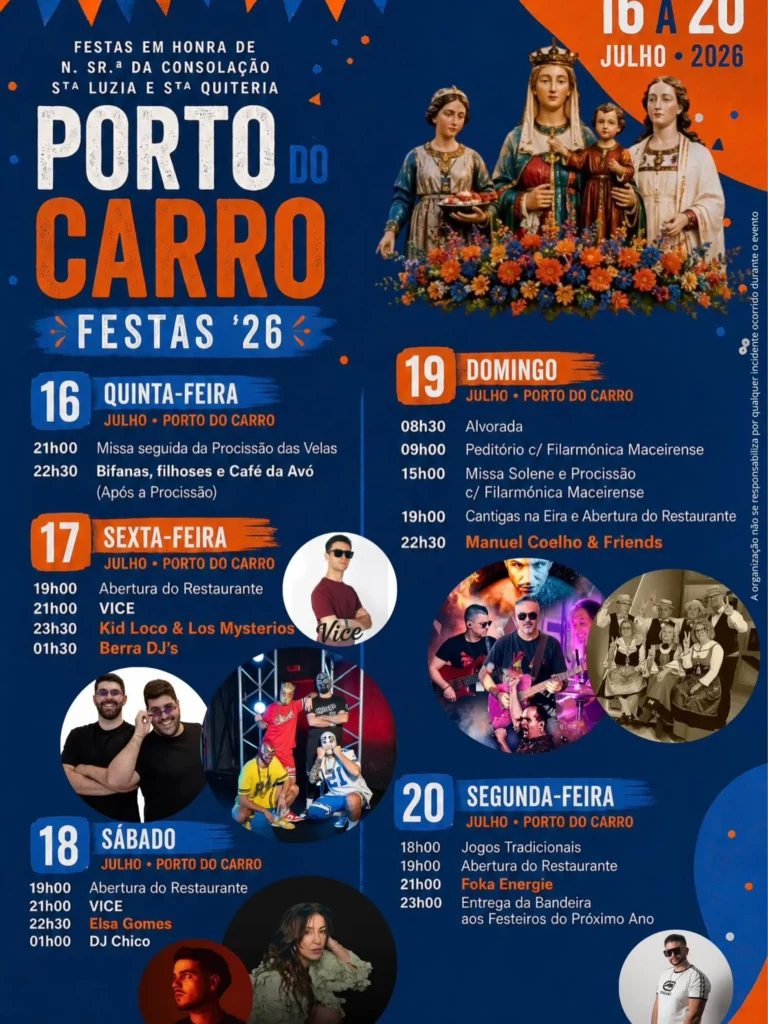 Festas de Porto do Carro (Senhora da Consolação) 2026