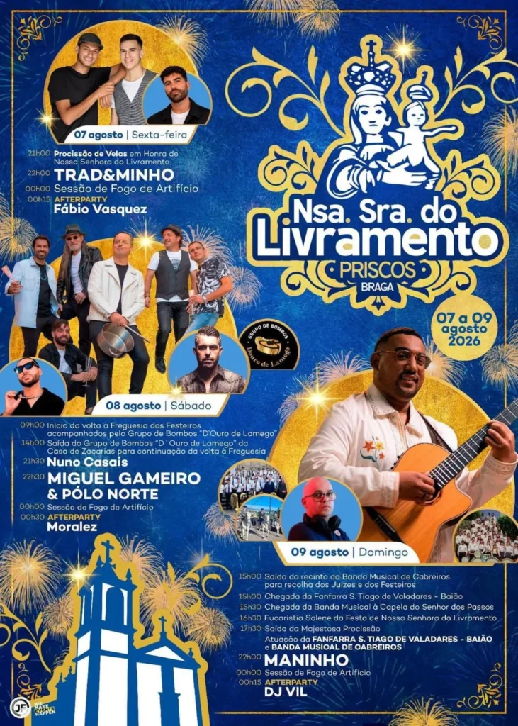 Festas de Priscos (Senhora do Livramento) 2026