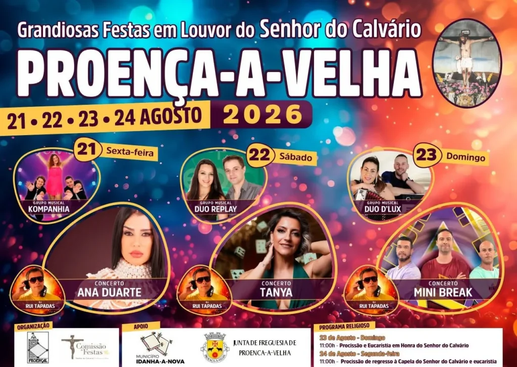 Festas de Proença-a-Velha (Senhor do Calvário) 2026