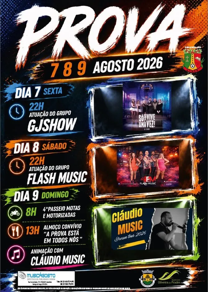 Festas de Prova, Oliveira de Frades 2026