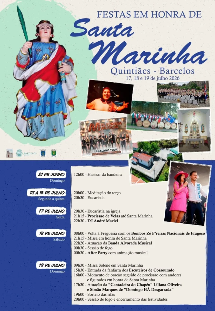 Festas de Quintiães, Barcelos (Santa Marinha) 2026