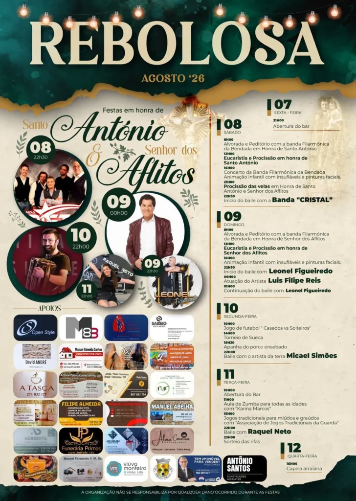 Festas da Rebolosa (Santo António) 2026