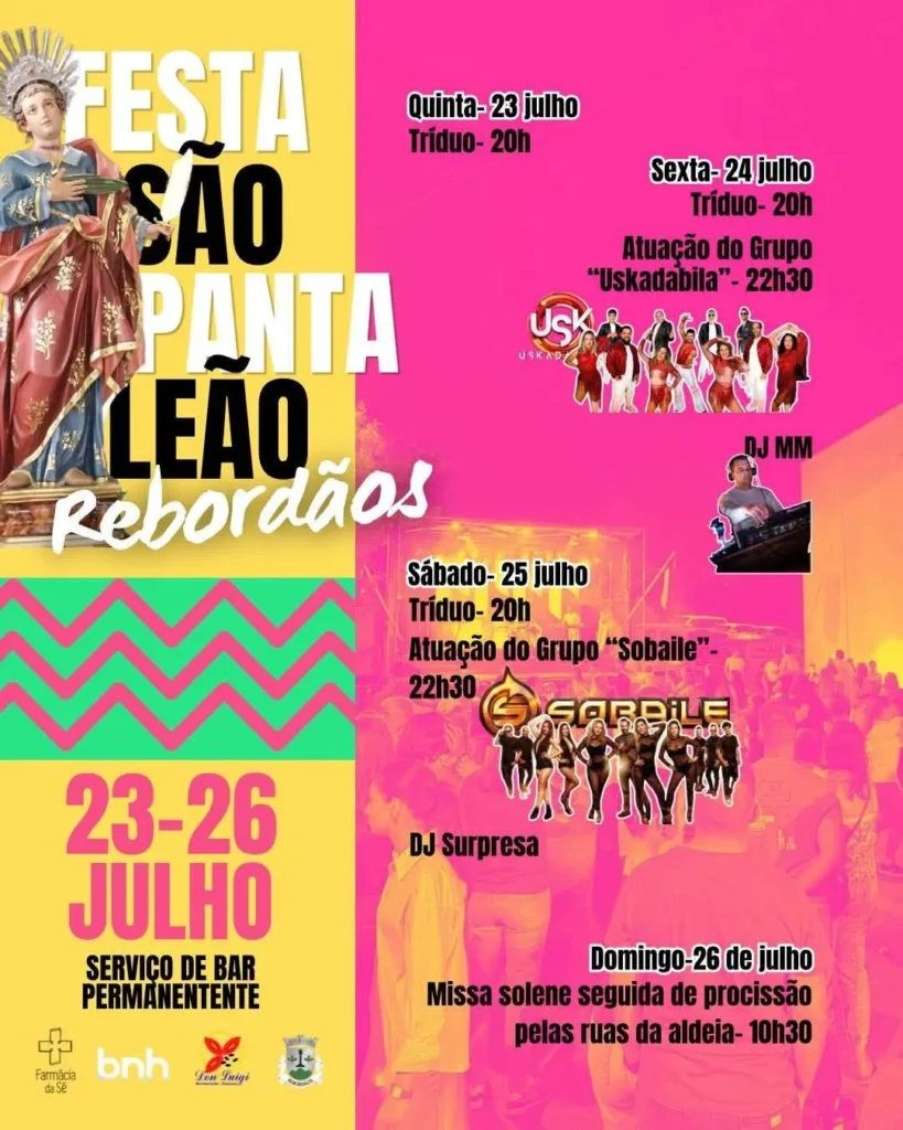Festas de Rebordãos (São Pantaleão) 2026