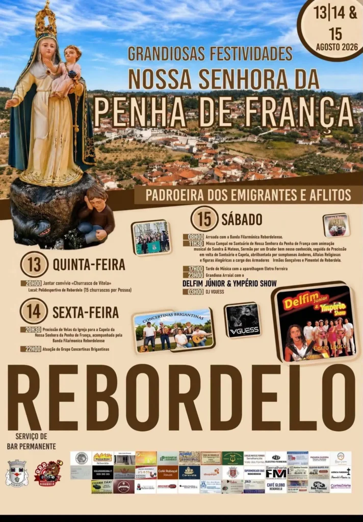Festas de Rebordelo (Senhora da Penha de França) 2026