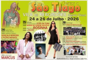 Festas de Rebordões, Santo Tirso (São Tiago) 2026