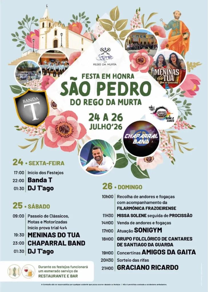 Festas de Rego da Murta (São Pedro) 2026