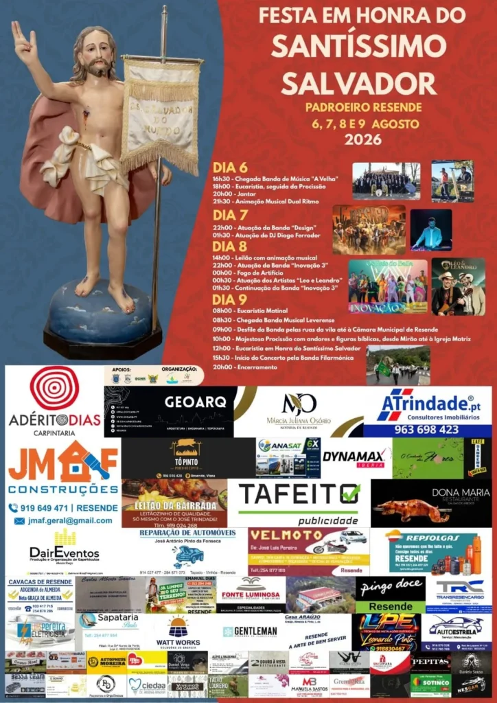 Festas de Resende (Santíssimo Salvador) 2026