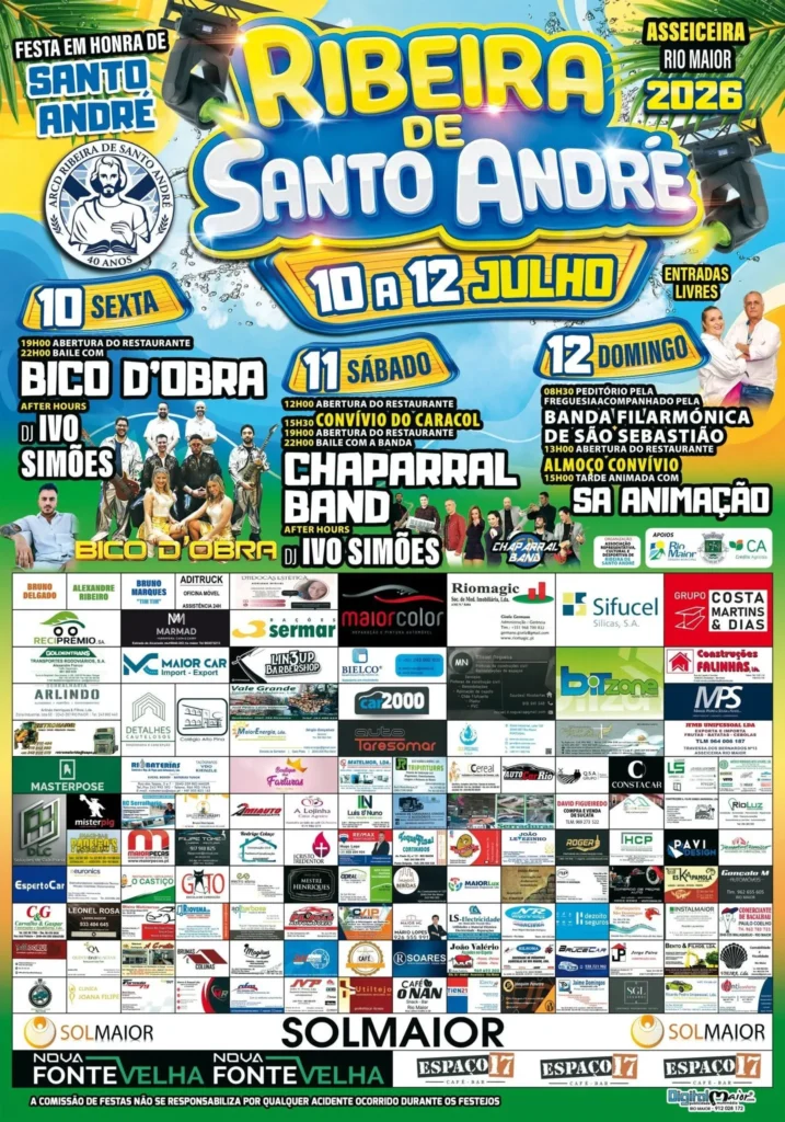 Festas de Ribeira de Santo André 2026