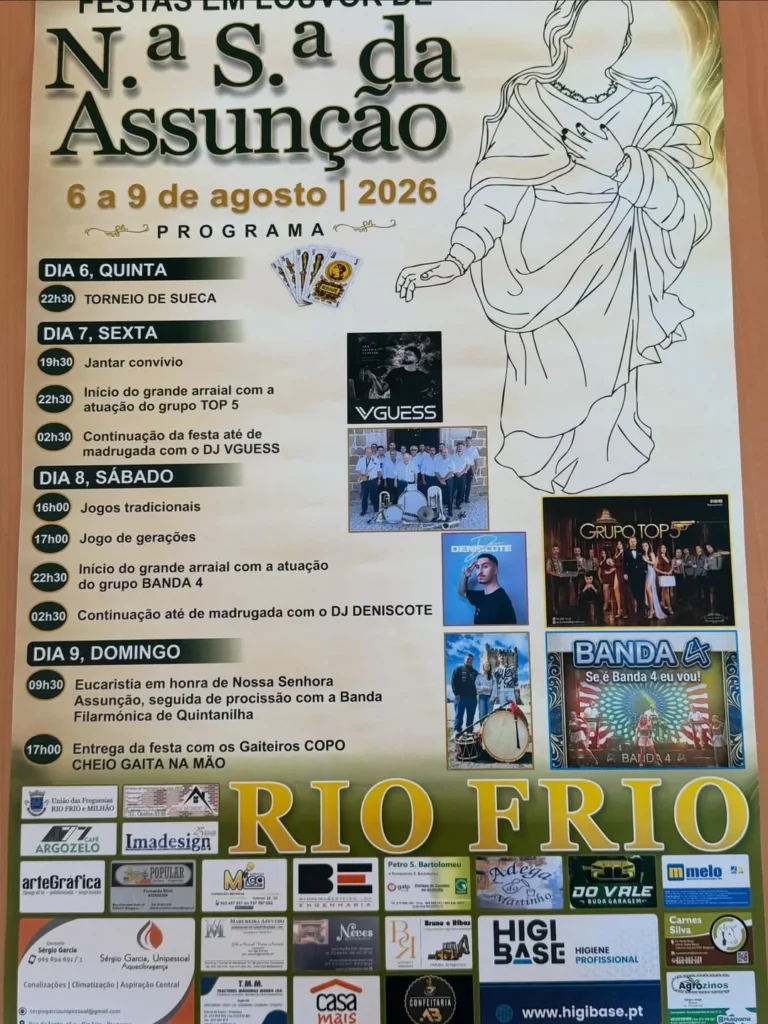 Festas de Rio Frio (Senhora da Assunção) 2026