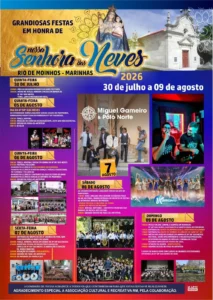 Festas de Rio de Moinhos, Marinhas (Senhora das Neves) 2026