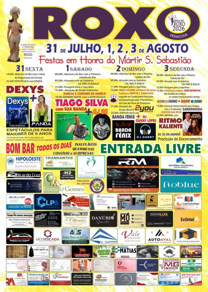 Festas de Roxo (São Sebastião) 2026