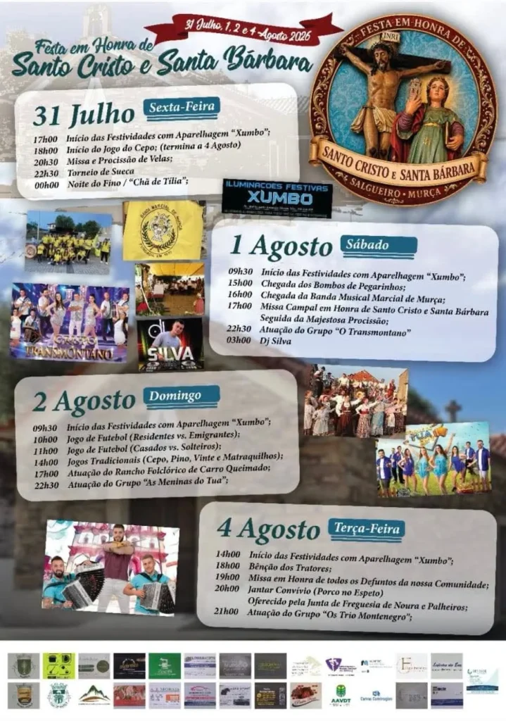 Festas de Salgueiro, Murça (Santo Cristo) 2026