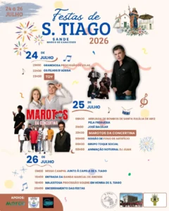 Festas de Sande, Marco de Canaveses (São Tiago) 2026