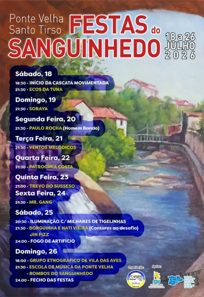 Festas de Sanguinhedo, Santo Tirso 2026