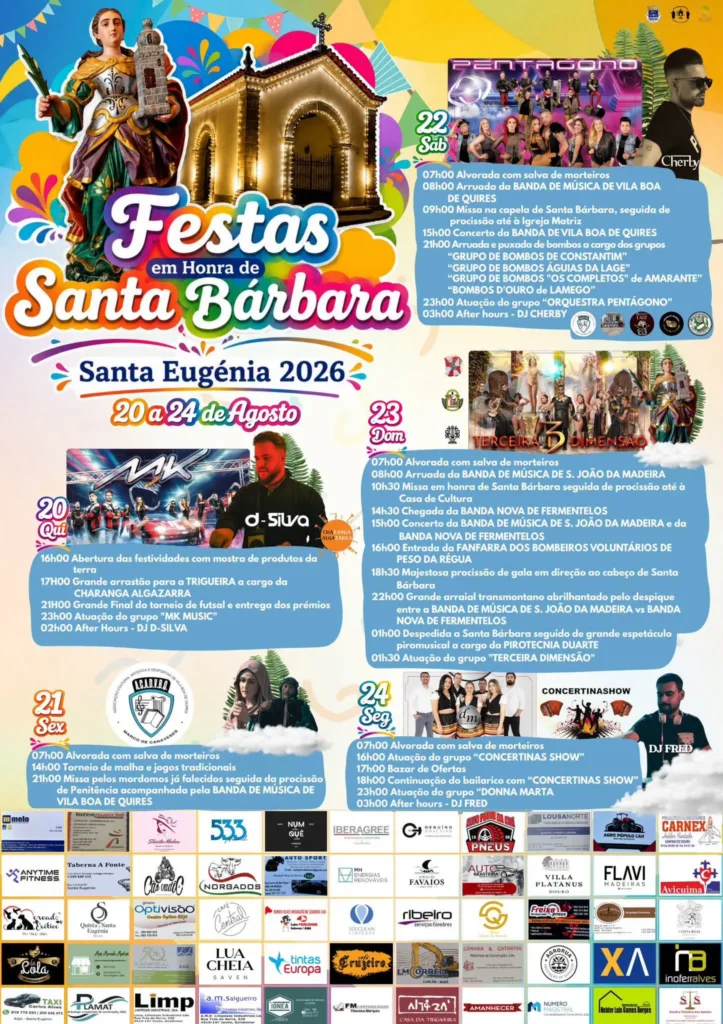 Festas de Santa Eugénia (Santa Bárbara) 2026