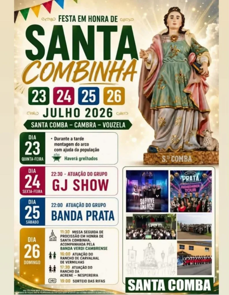 Festas de Santa Comba, Vouzela 2026