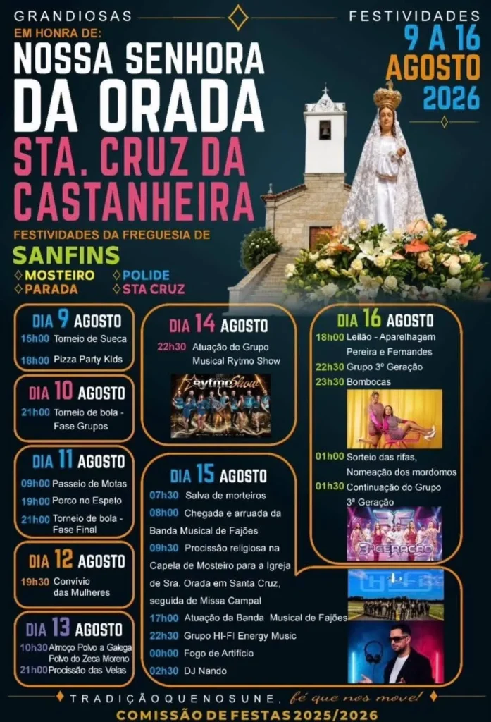 Festas de Santa Cruz da Castanheira (Senhora da Orada) 2026
