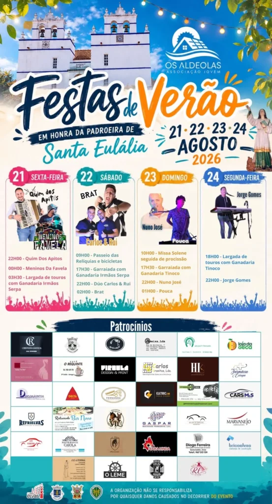 Festas de São Vicente e Ventosa (Santa Eulália) 2026