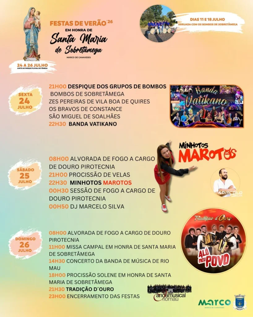 Festas de Santa Maria de Sobretâmega 2026
