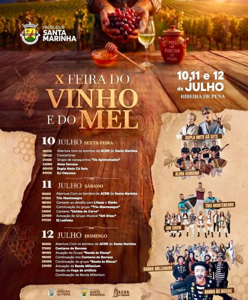 Festas de Santa Marinha, Ribeira de Pena (Vinho e do Mel) 2026