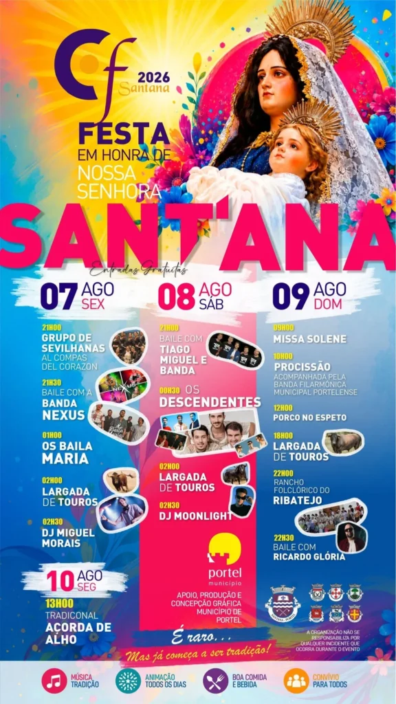Festas de Santana, Portel (Santa Ana) 2026