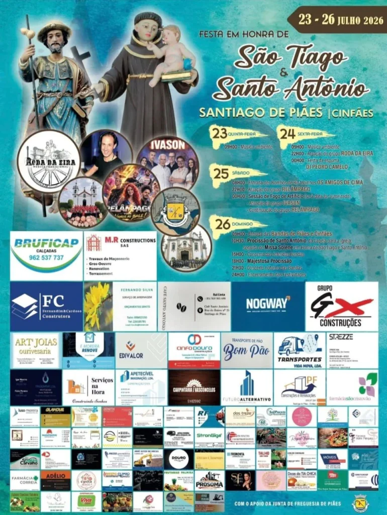 Festas de Santiago de Piães (São Tiago) 2026