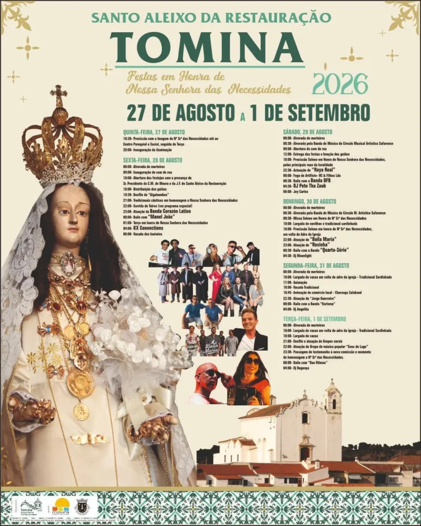 Festas de Santo Aleixo da Restauração (Tomina) 2026