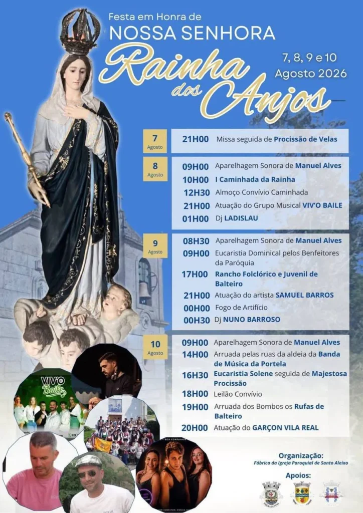 Festas de Santo Aleixo, Ribeira de Pena (Rainha dos Anjos) 2026