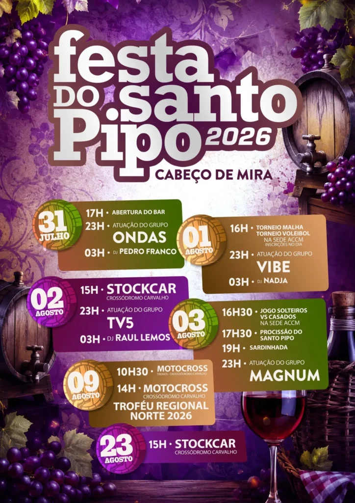 Festas de Cabeço de Mira (Santo Pipo) 2026