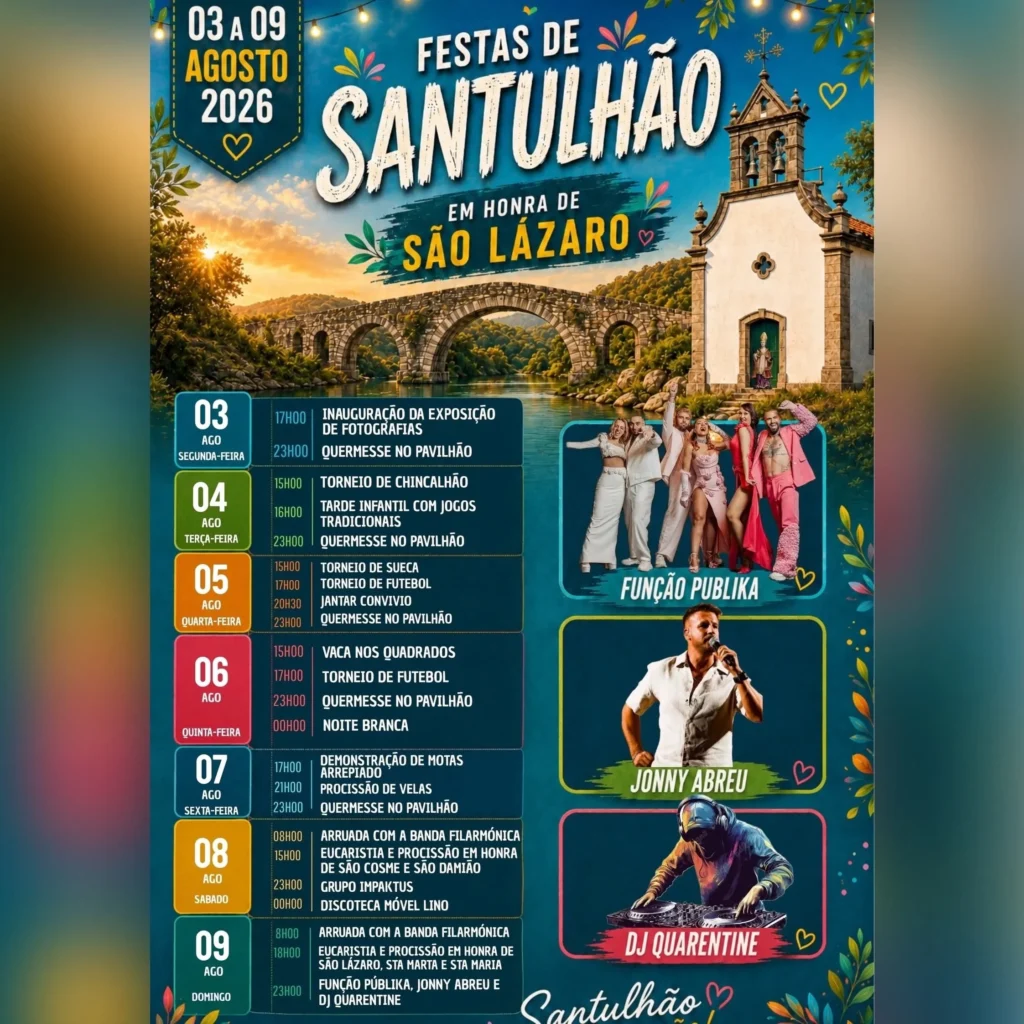 Festas de Santulhão (São Lázaro) 2026