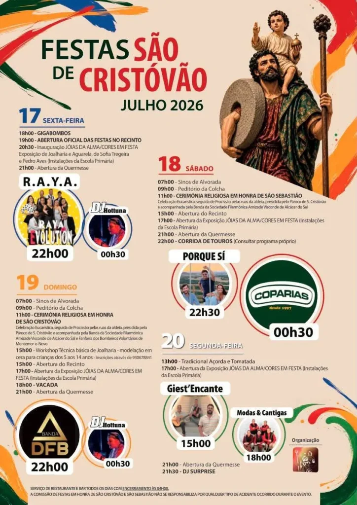 Festas de Montemor-o-Novo (São Cristóvão) 2026