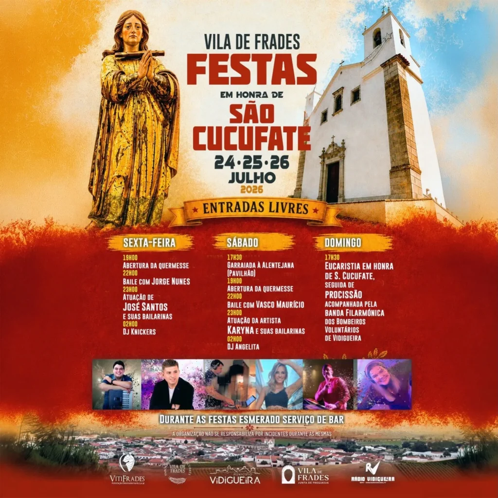 Festas de Vila de Frades (São Cucufate) 2026