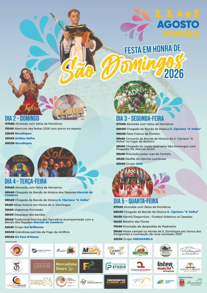 Festas de Fontelo, Armamar (São Domingos) 2026