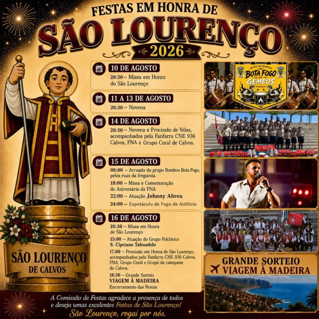 Festas de Calvos (São Lourenço) 2026