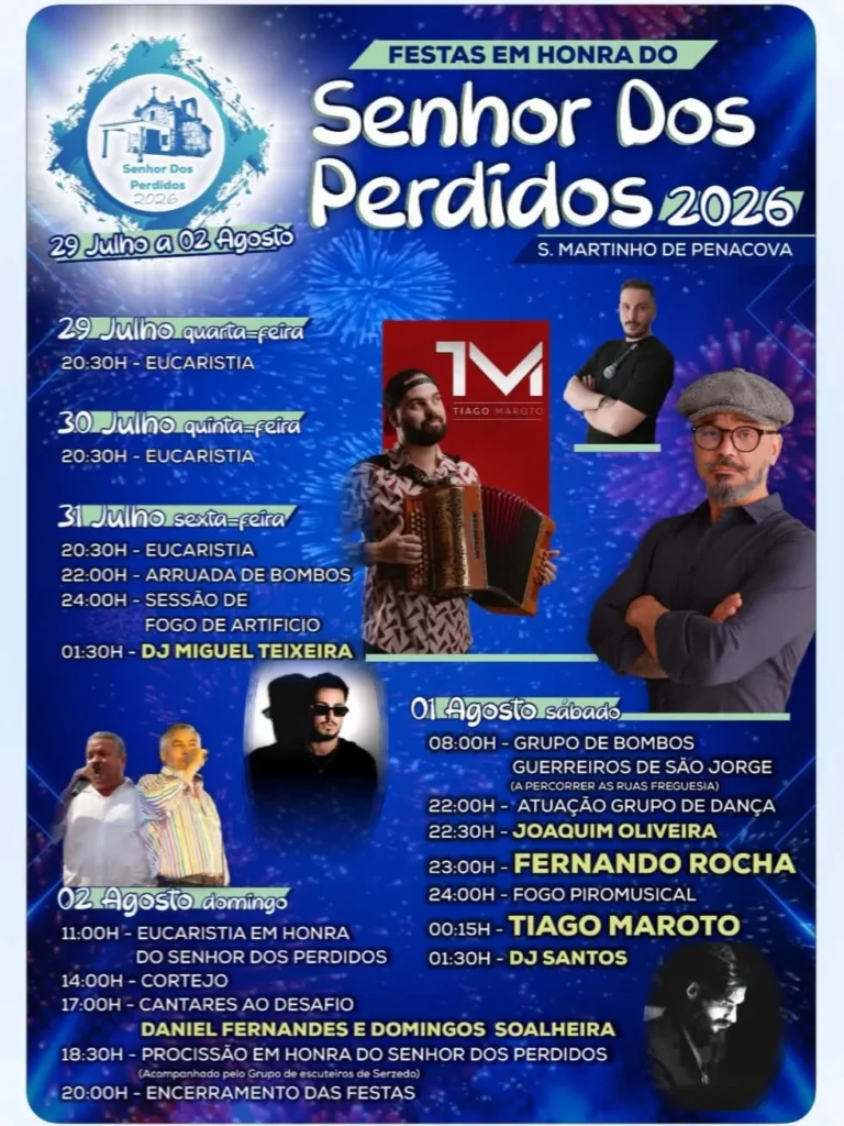 Festas de São Martinho de Penacova (Senhor dos Perdidos) 2026