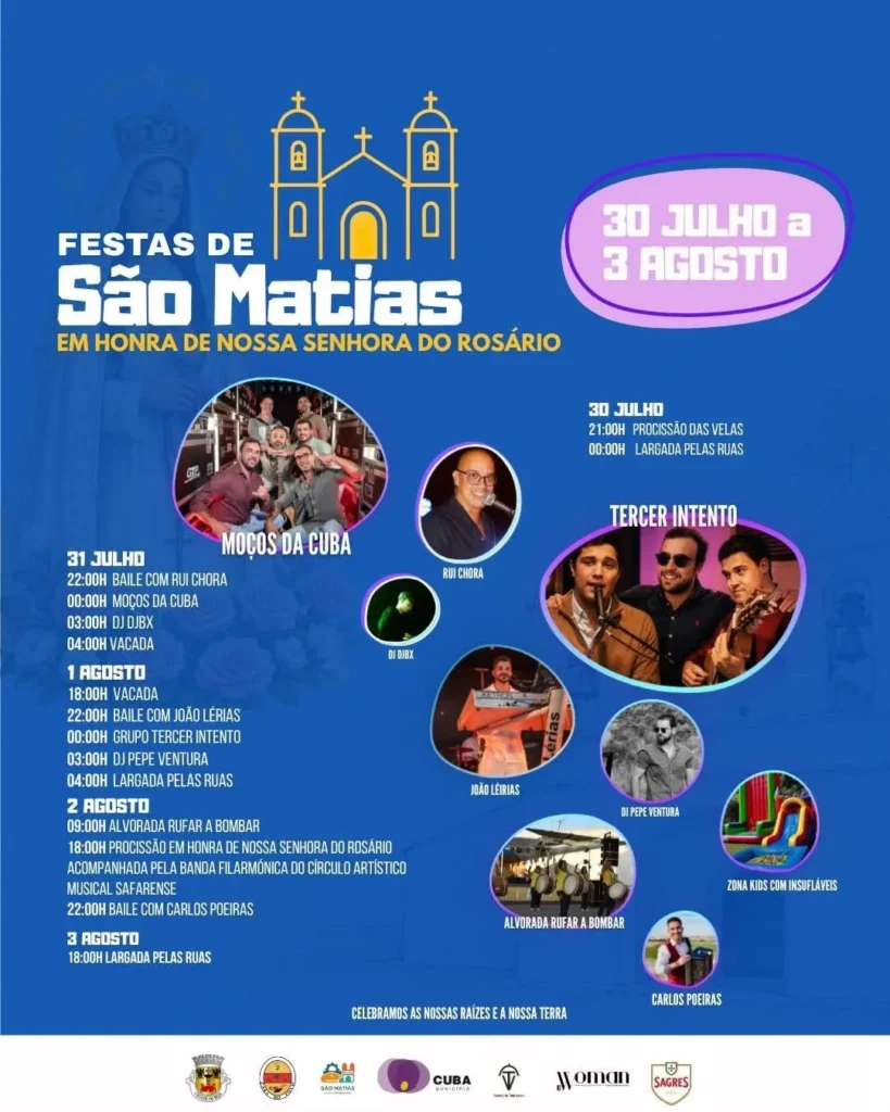 Festas de São Matias, Cuba (Senhor do Rosário) 2026