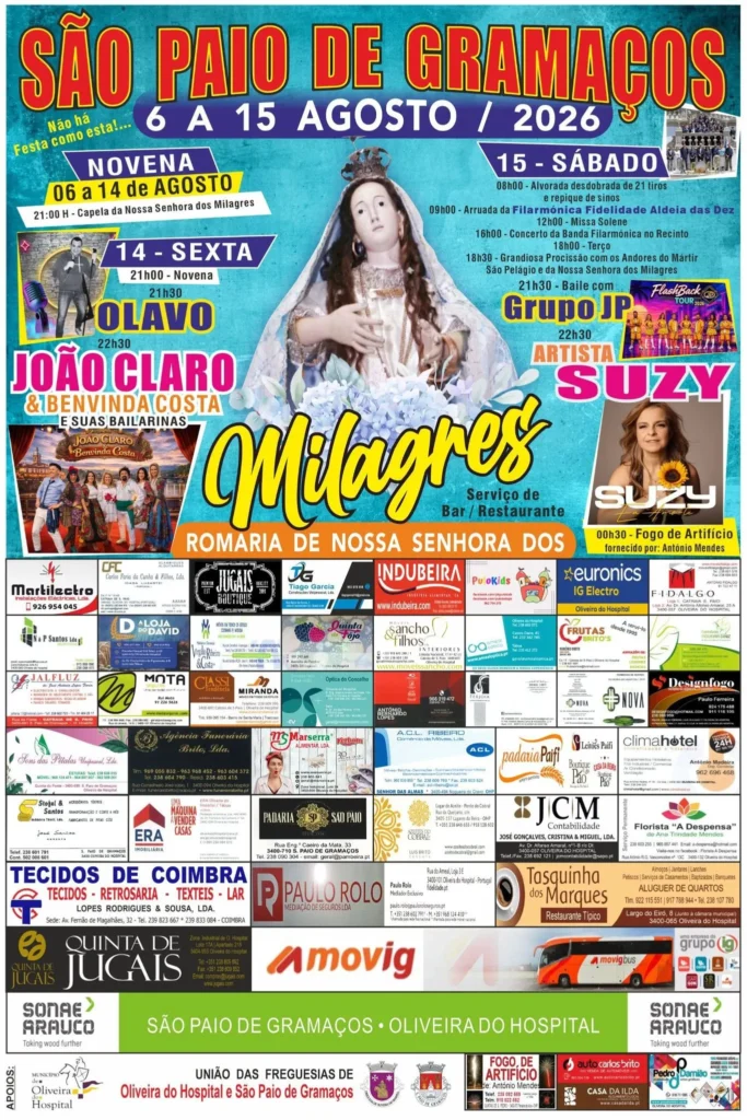Festas de São Paio de Gramaços (Senhora dos Milagres) 2026