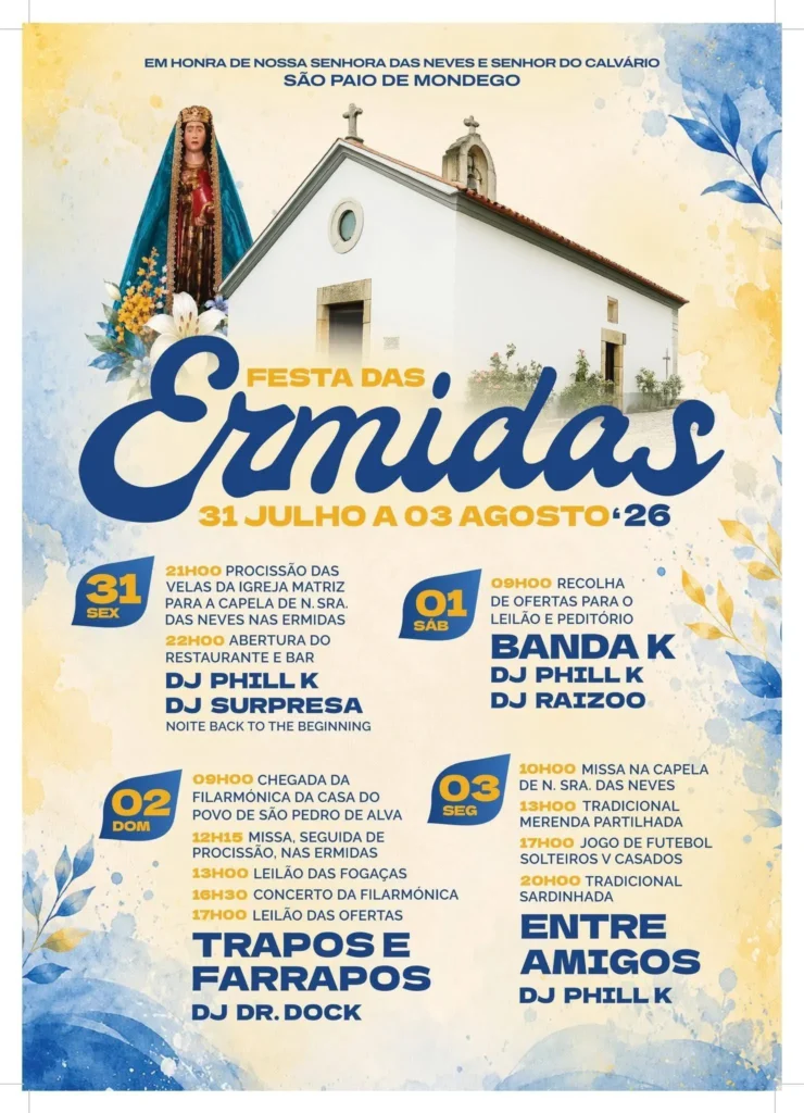 Festas de São Paio de Mondego (Ermidas) 2026