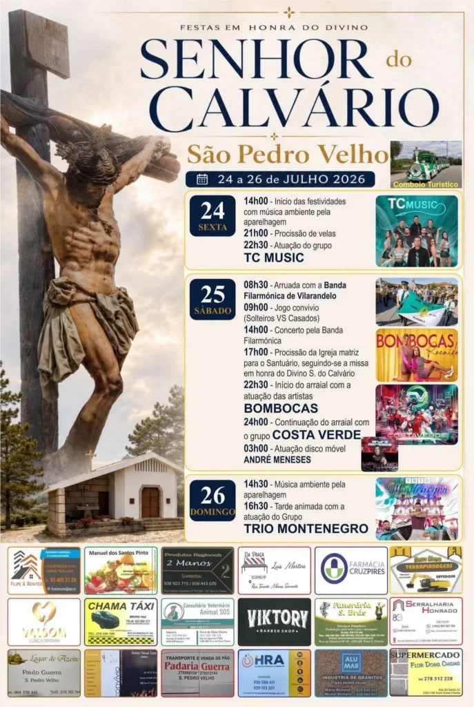 Festas de São Pedro Velho (Senhor do Calvário) 2026