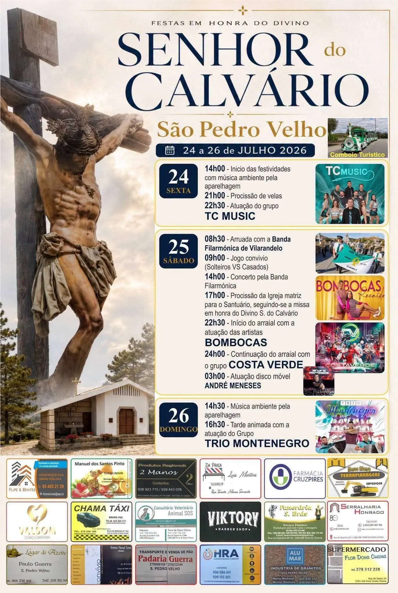 Festas de São Pedro Velho (Senhor do Calvário) 2026