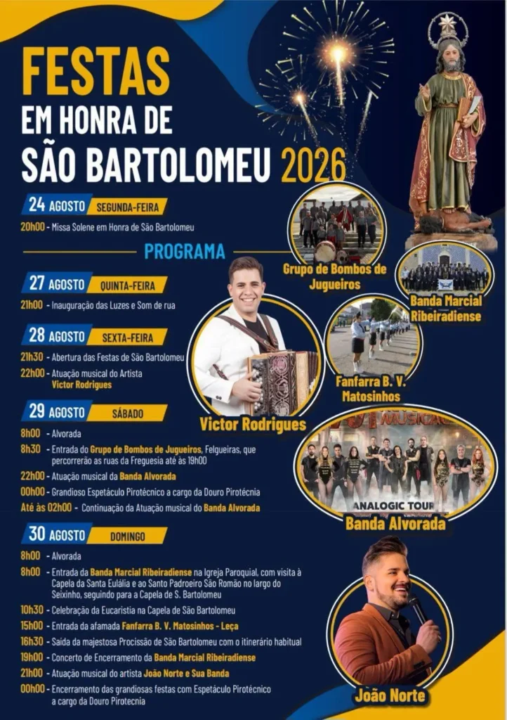 Festas de São Romão do Coronado (São Bartolomeu) 2026