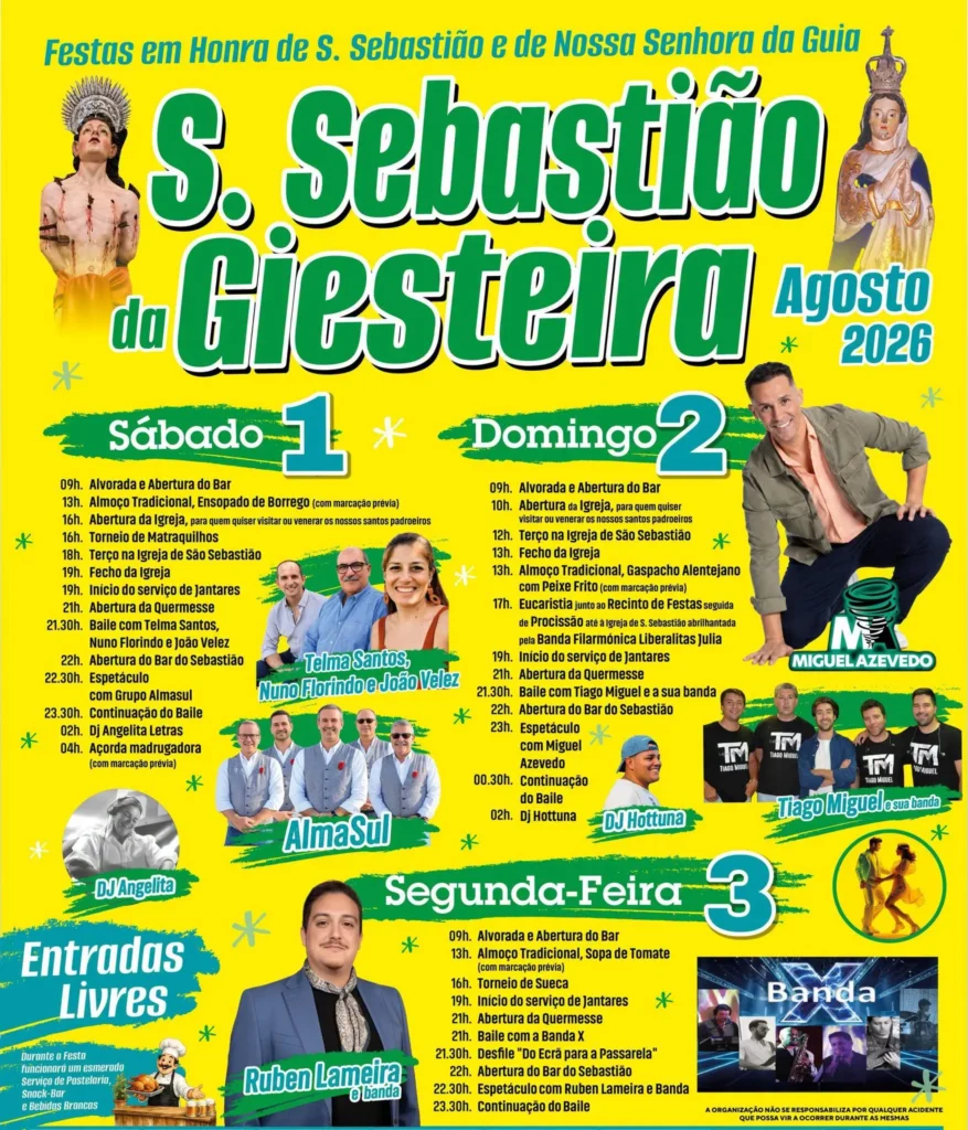 Festas de São Sebastião da Giesteira 2026
