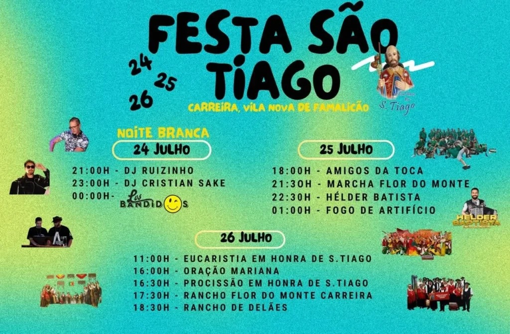 Festas de Carreira, Vila Nova de Famalicão (São Tiago) 2026