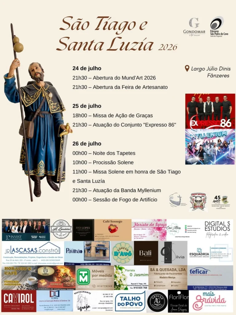 Festas de Fânzeres (São Tiago) 2026