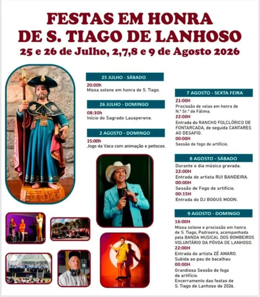 Festas de São Tiago de Lanhoso 2026